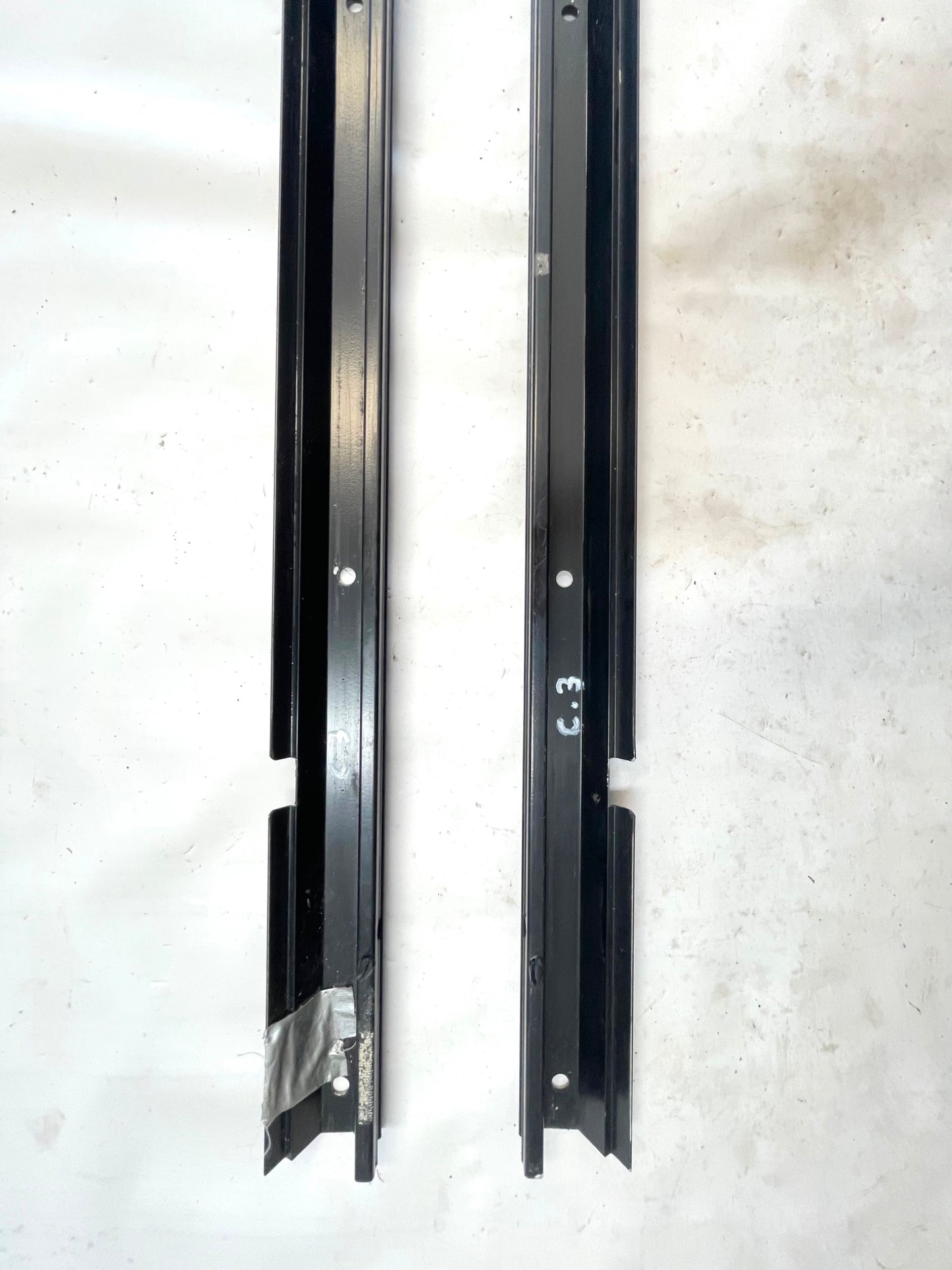Jeep YJ Soft top side channel track body rails 87-95 Wrangler FACTORY FREE SHIP