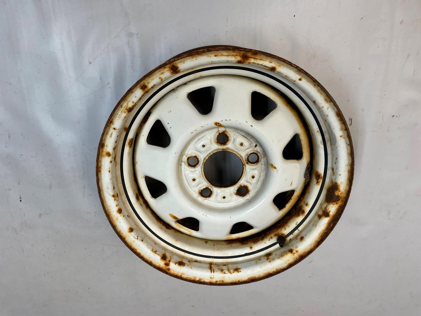 Jeep 15" x 7" steel wheel YJ XJ MJ TJ Wrangler Cherokee Comanche White FREE SHIP
