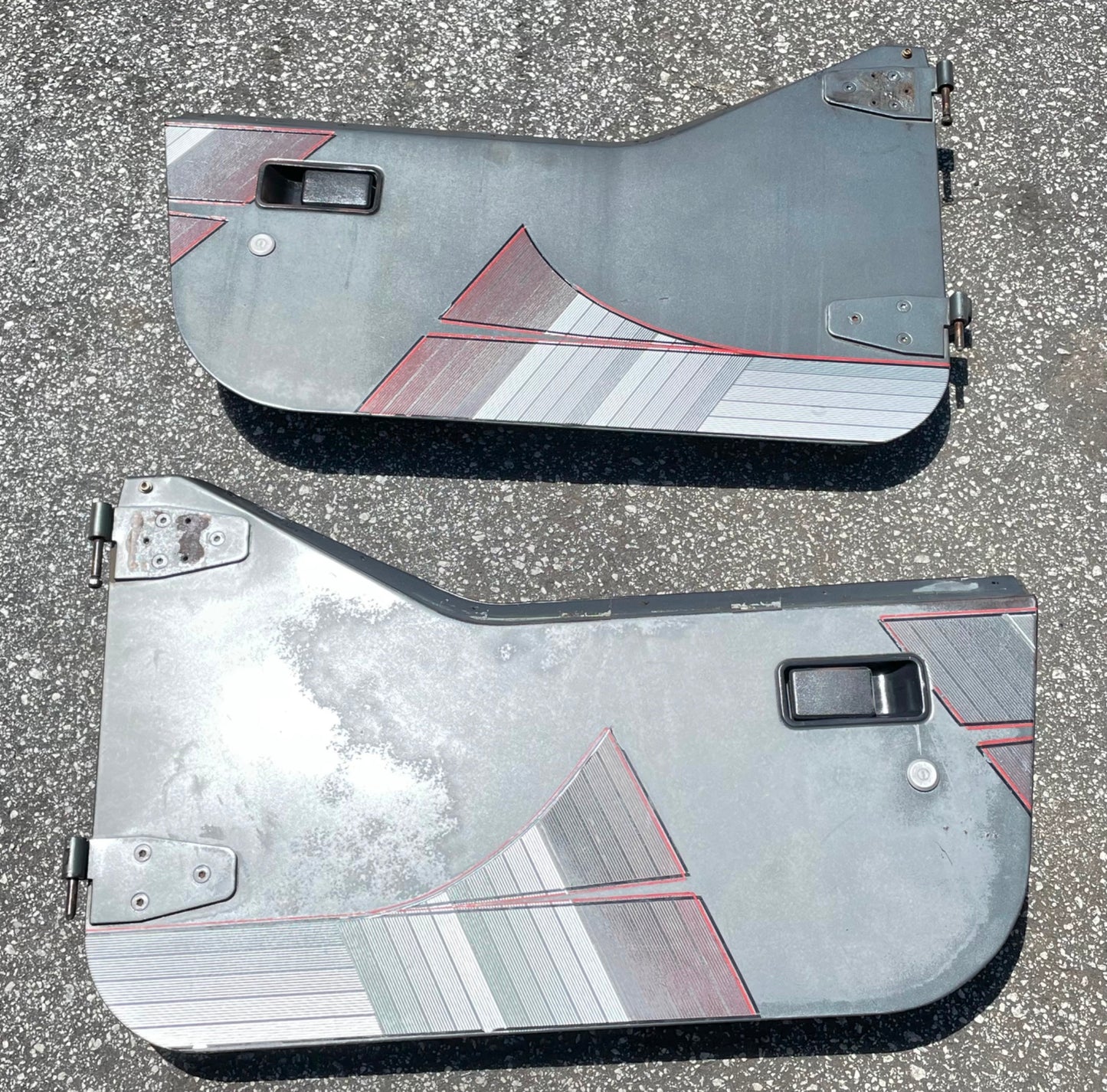 Jeep Wrangler Half Doors YJ CJ7 Factory Steel Door grey fits 81-95