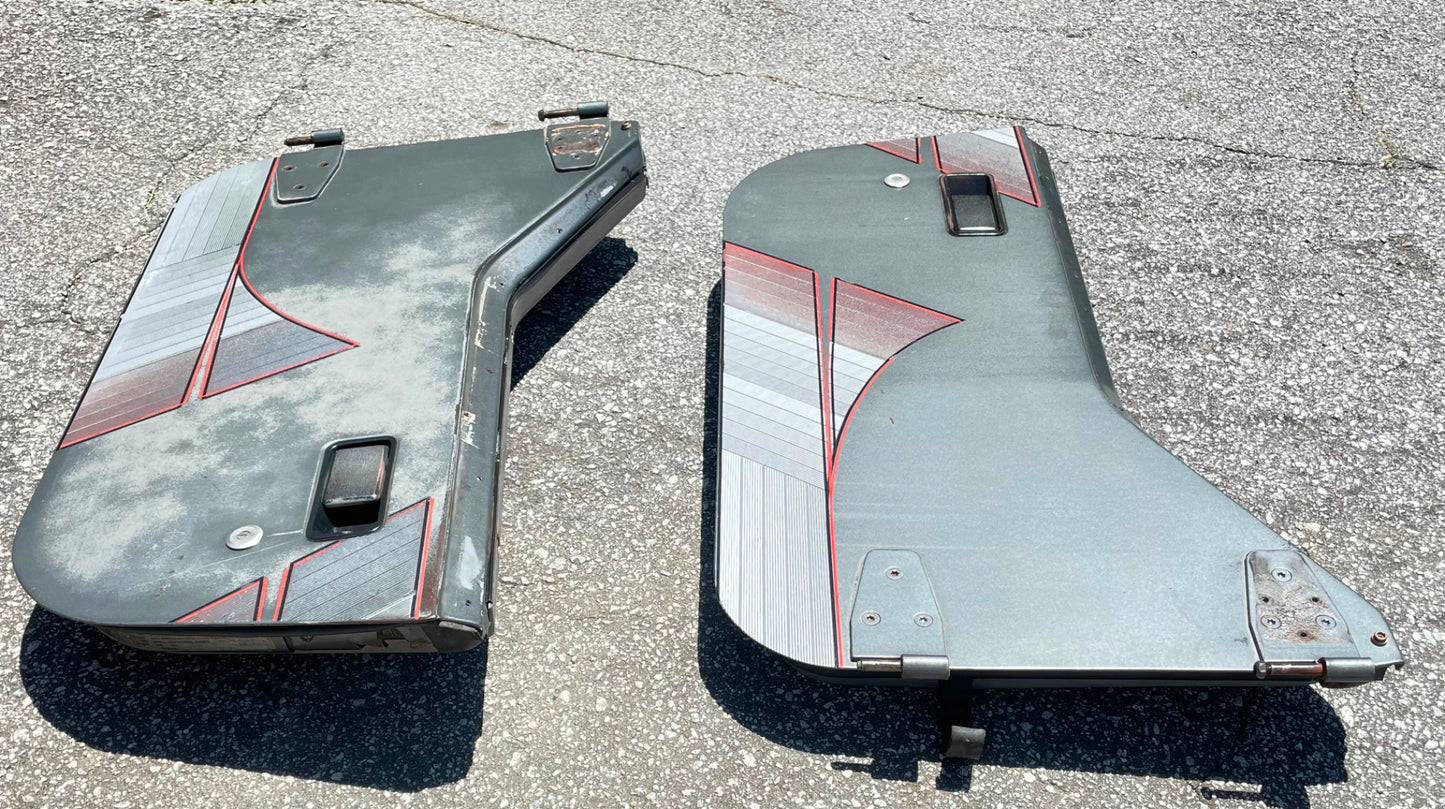 Jeep Wrangler Half Doors YJ CJ7 Factory Steel Door grey fits 81-95