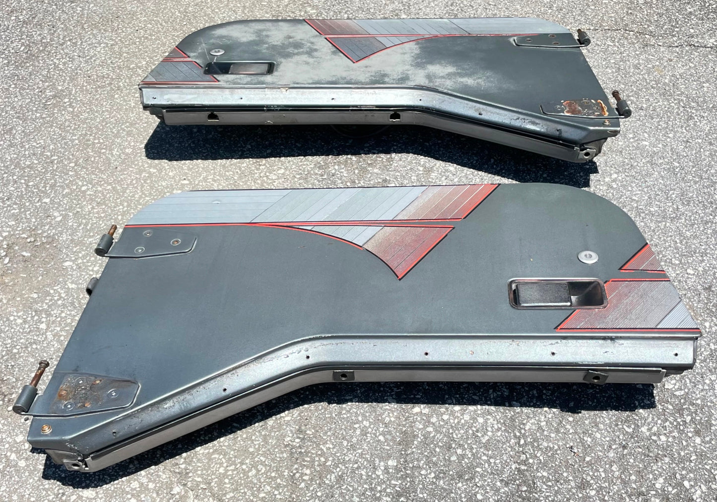 Jeep Wrangler Half Doors YJ CJ7 Factory Steel Door grey fits 81-95