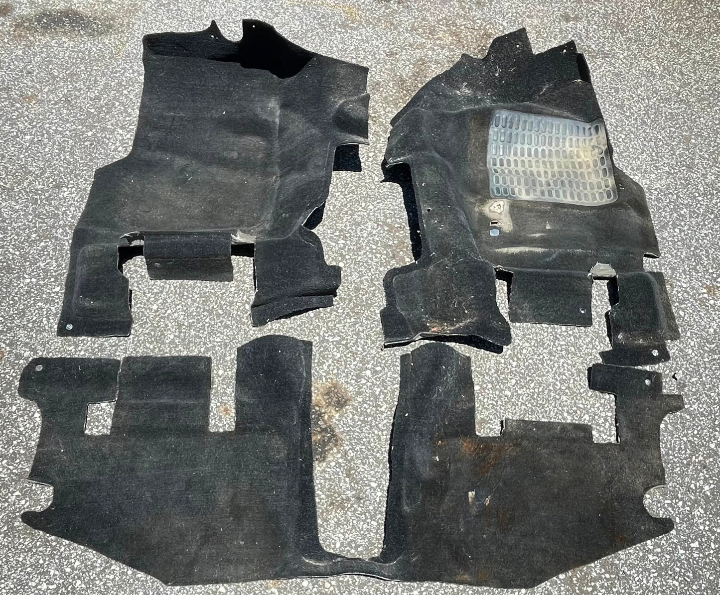 Right Hand Drive Jeep TJ Wrangler Black front carpet set 03 04 05 06