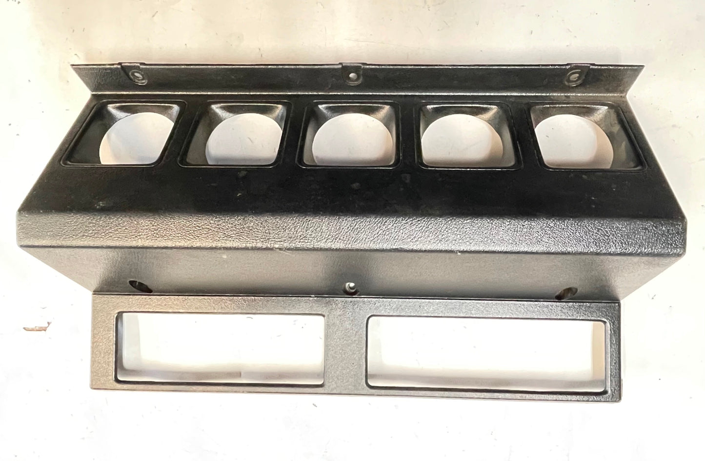 Jeep YJ dash trim 87-95 Wrangler glove box column radio OE gray painted black
