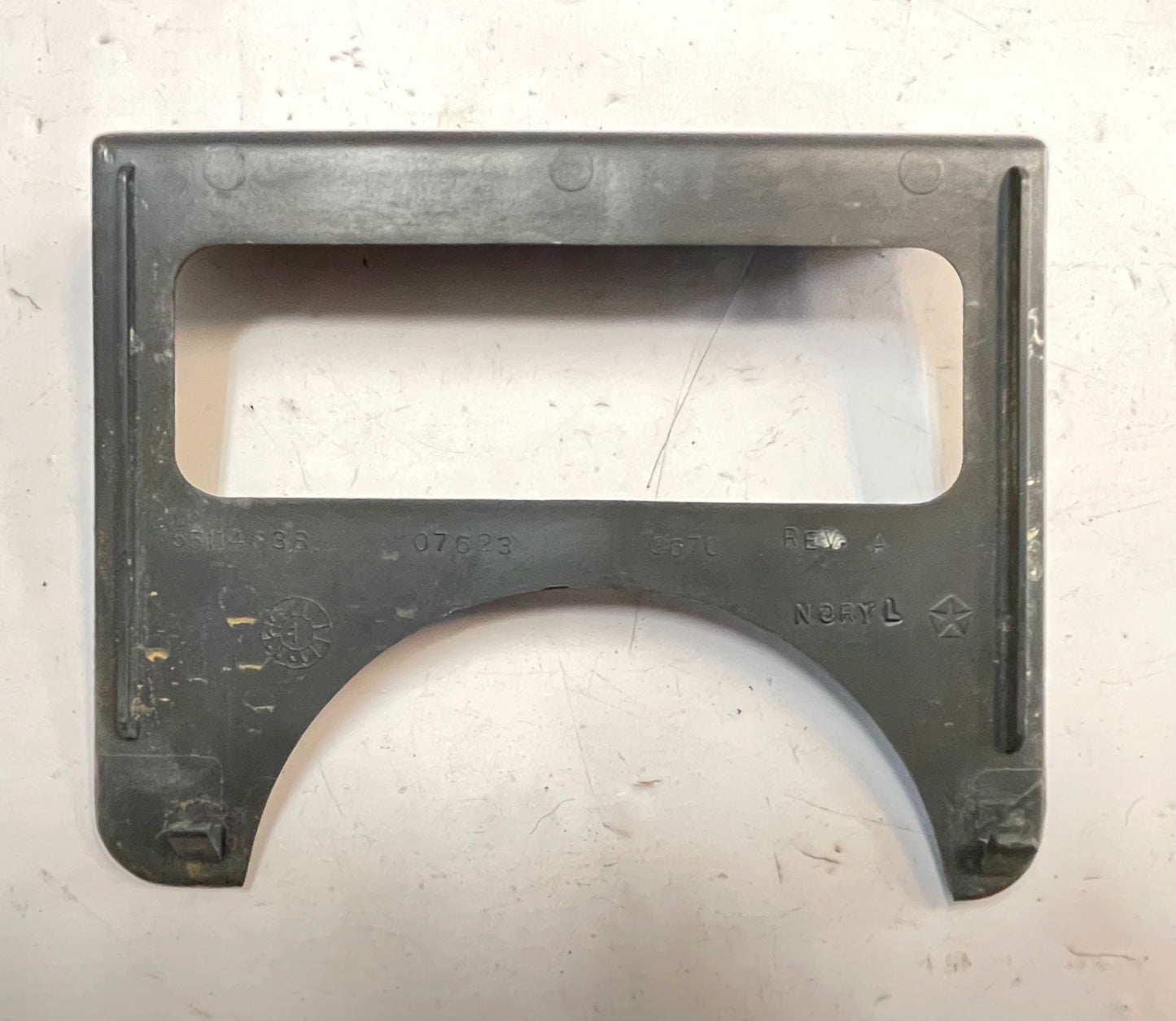 Jeep YJ dash trim 87-95 Wrangler glove box column radio OE gray painted black