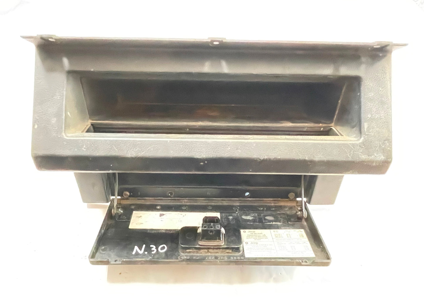 Jeep YJ dash trim 87-95 Wrangler glove box column radio OE gray painted black