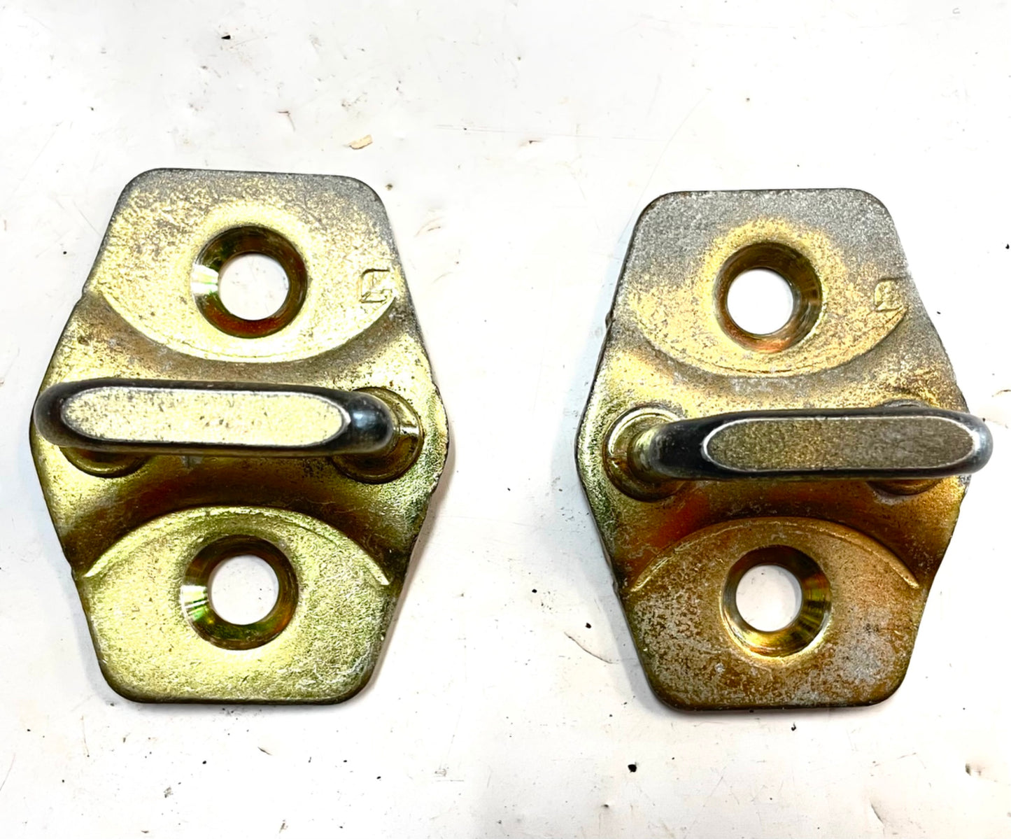 Jeep TJ Wrangler door striker latch catch screws hard doors left right FREE SHIP