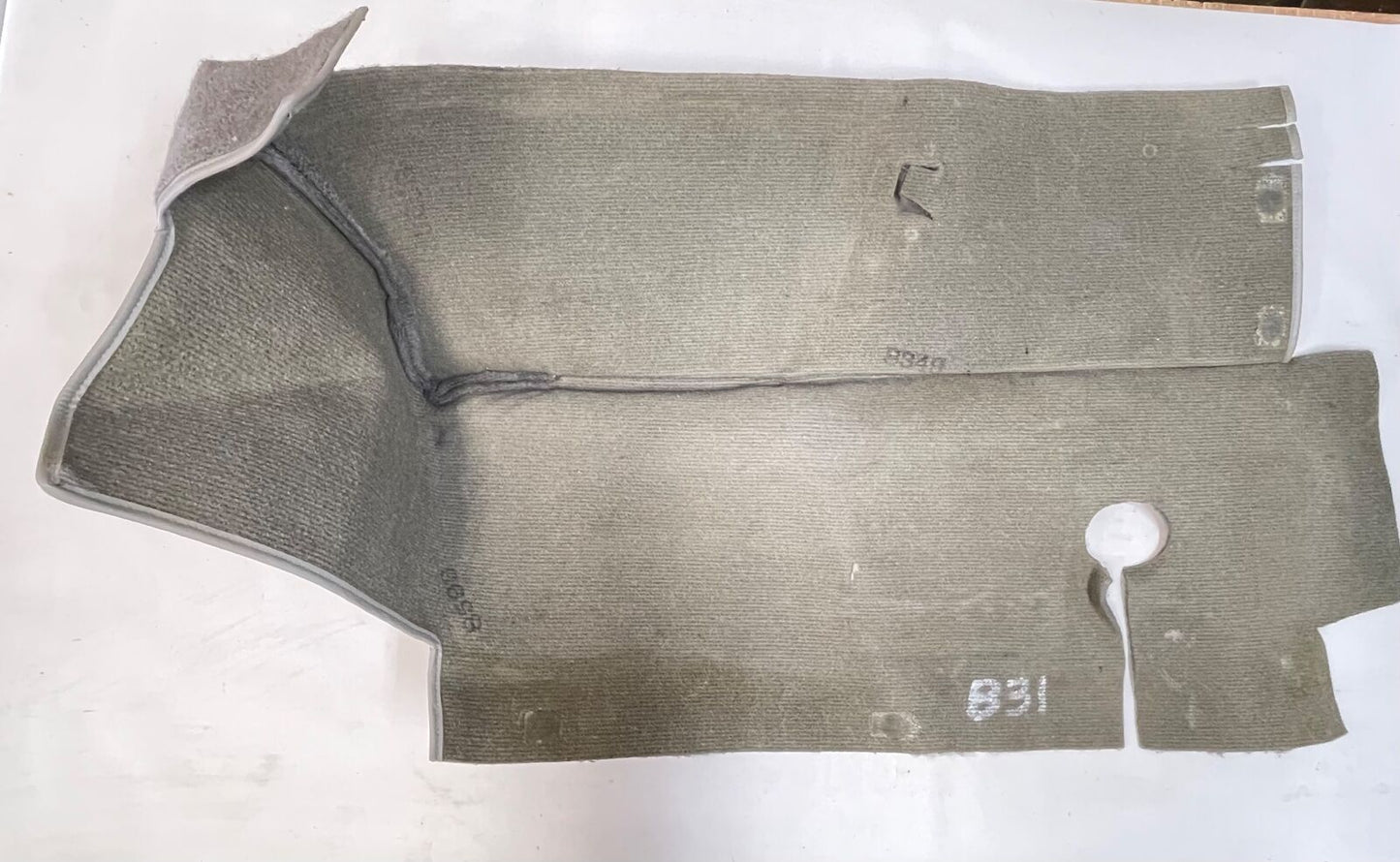 Alfombra gris para el paso de rueda trasero izquierdo/derecho de Jeep YJ Wrangler, compatible con modelos 87-91, ENVÍO GRATIS 