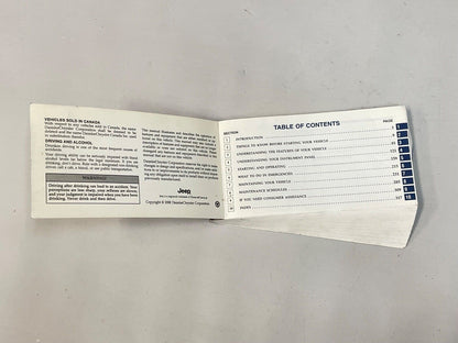 Manual del propietario del Jeep Grand Cherokee 2001 01 WJ 