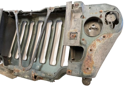 Parrilla Jeep TJ Wrangler Forest Dark Green compatible con biseles de faros delanteros de parrilla de modelos 98-06 
