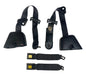 Cinturones de seguridad traseros para Jeep YJ, cinturón de hombro con hebilla hembra, compatible con Wrangler 92-95 
