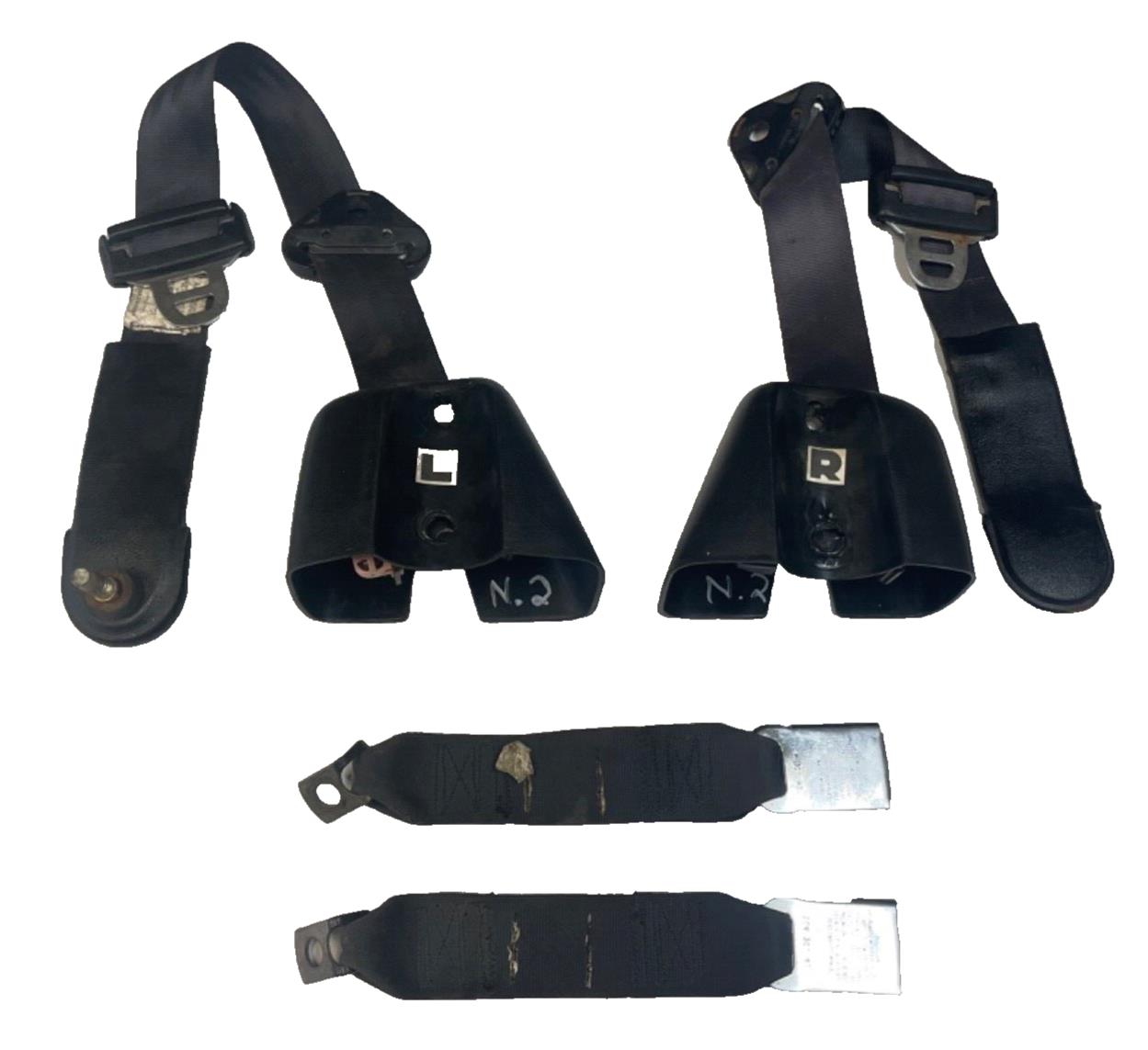 Cinturones de seguridad traseros para Jeep YJ, cinturón de hombro con hebilla hembra, compatible con Wrangler 92-95 