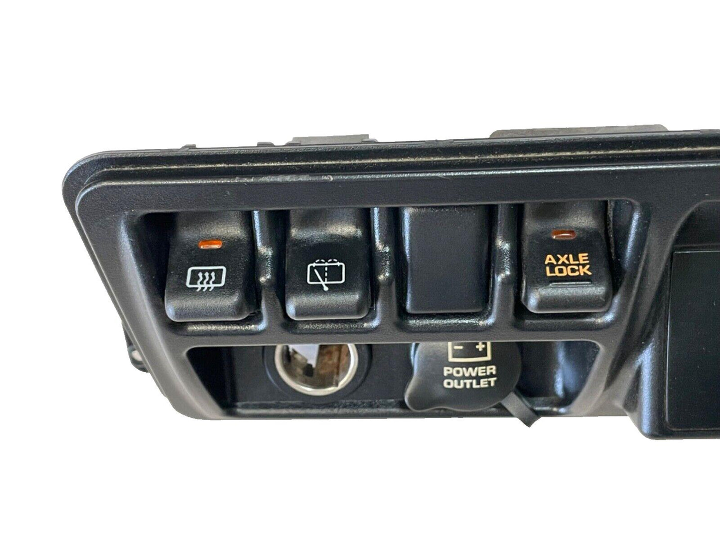 Jeep TJ Wrangler switch bezel axle lock defrost rear wiper power outlet Rubicon!