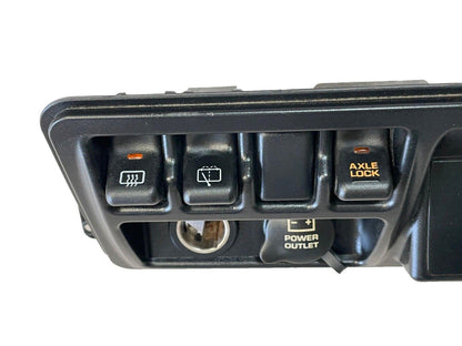 Jeep TJ Wrangler switch bezel axle lock defrost rear wiper power outlet Rubicon!