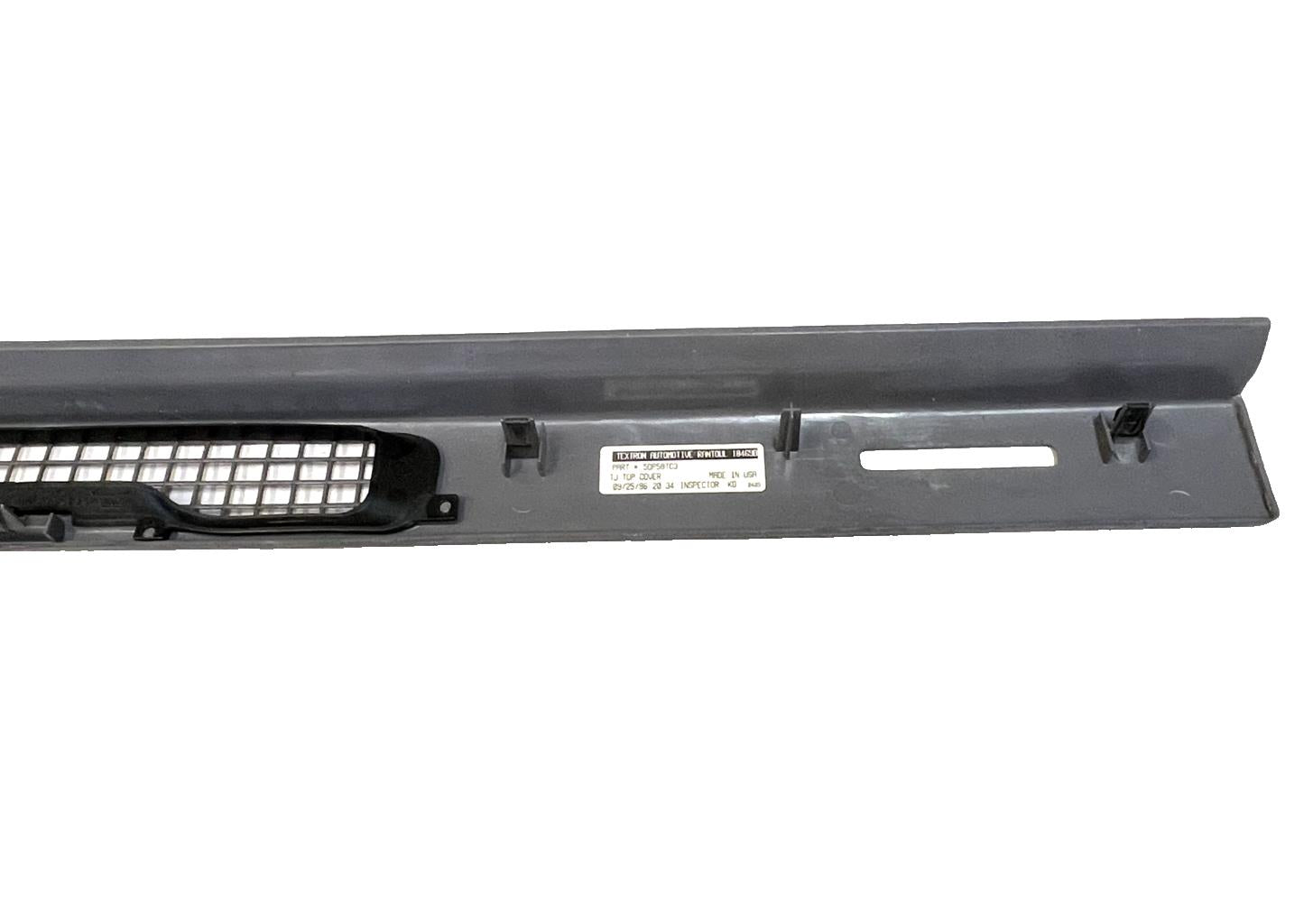 Jeep TJ Wrangler Dash Top Trim Cover Defrost Vent Bezel Mist Gray Grey