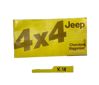 Manual del propietario del Jeep XJ Cherokee 86, folleto guía, ENVÍO GRATIS 