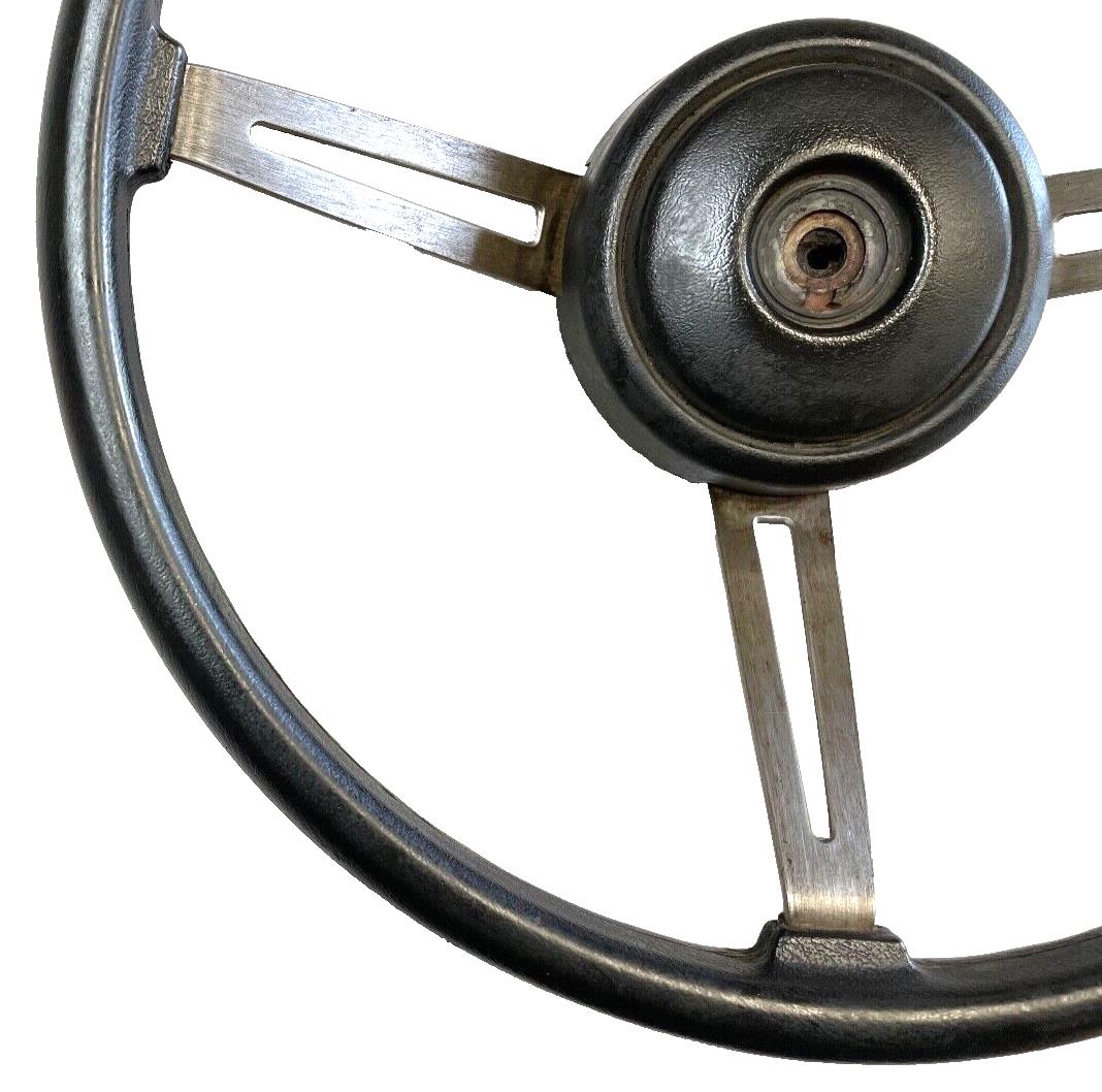Jeep CJ steering wheel CJ5 CJ7 76-86 AMC horn button black J10 Cherokee AMC FSJ