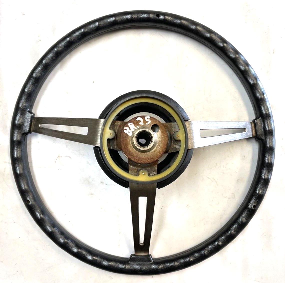 Jeep CJ steering wheel CJ5 CJ7 76-86 AMC horn button black J10 Cherokee AMC FSJ