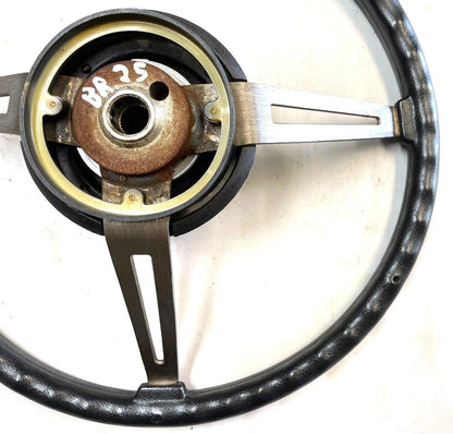 Jeep CJ steering wheel CJ5 CJ7 76-86 AMC horn button black J10 Cherokee AMC FSJ