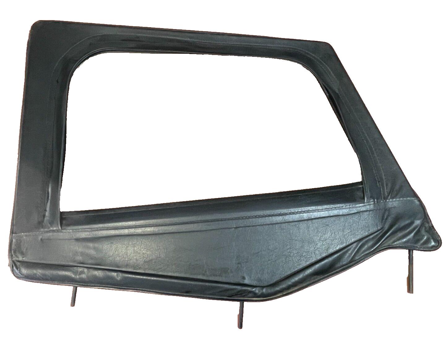 Jeep YJ Media puerta superior con marco de metal Parte superior estilo fábrica del lado del pasajero ¡Negro! 