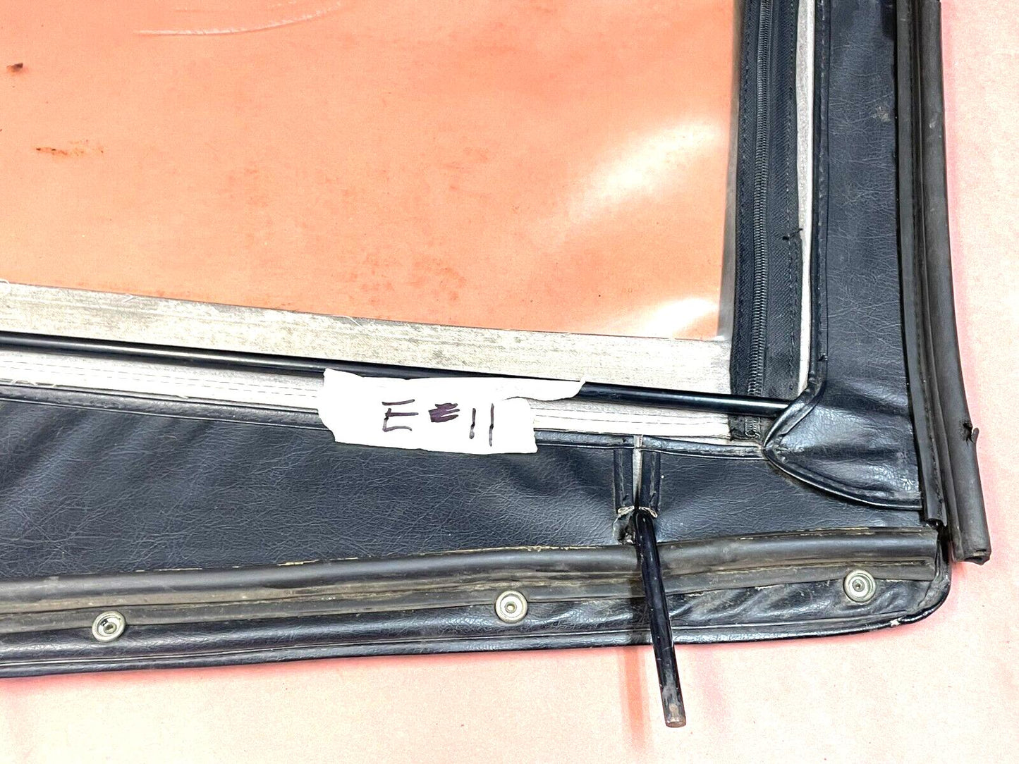 Jeep YJ Media puerta superior con marco de metal Parte superior estilo fábrica del lado del pasajero ¡Negro! 