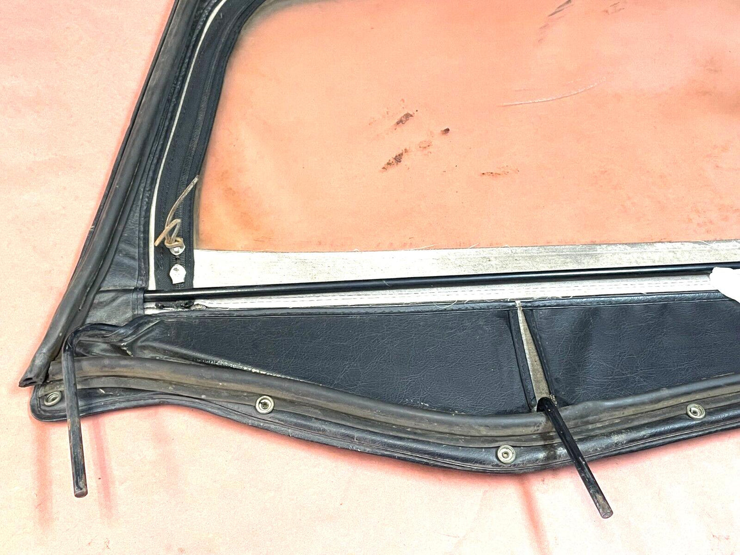 Jeep YJ Media puerta superior con marco de metal Parte superior estilo fábrica del lado del pasajero ¡Negro! 