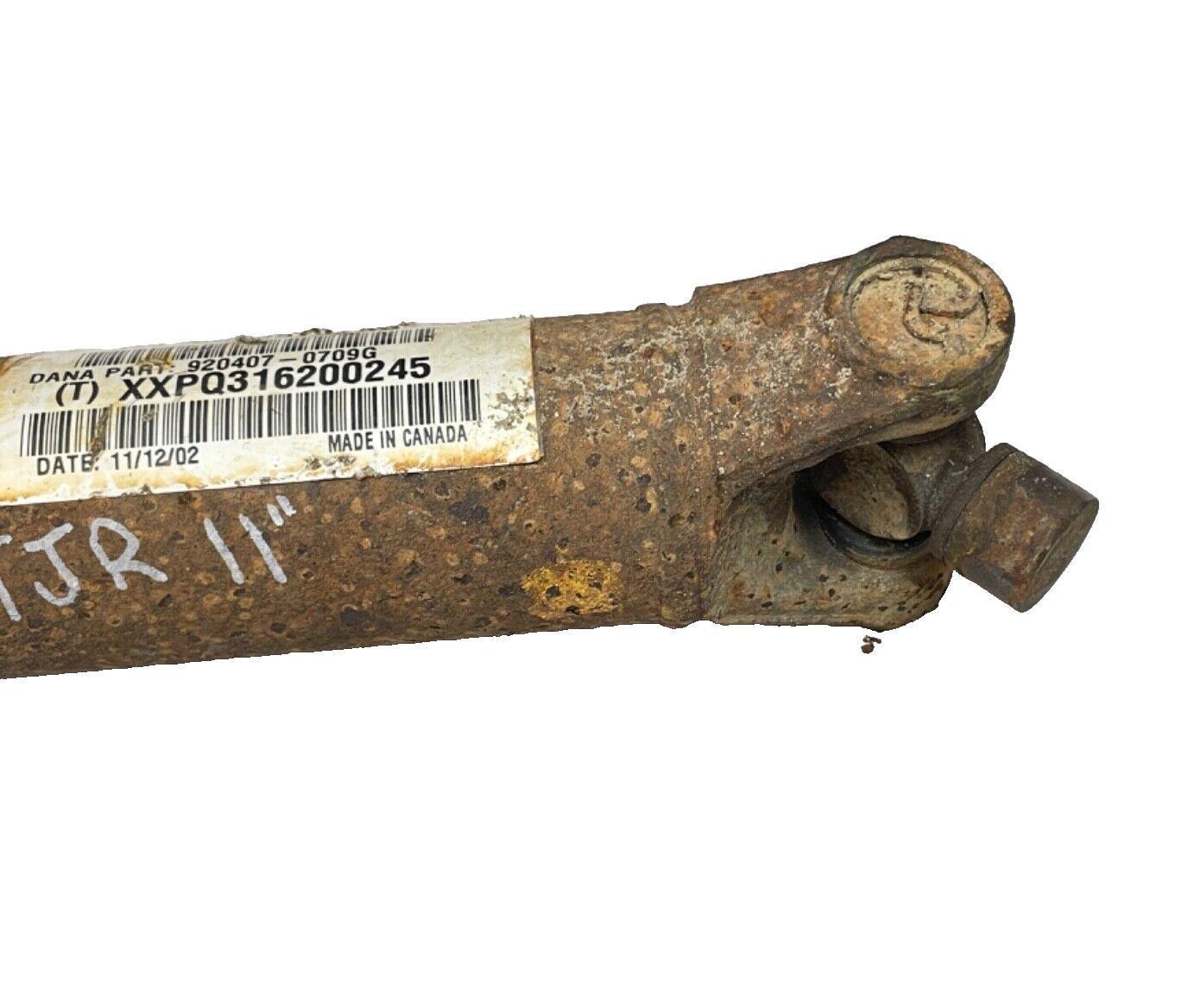 Jeep TJ 4.0 Manual Rear Driveshaft Drive Shaft 52098787AC NP231 01-06 Wrangler!