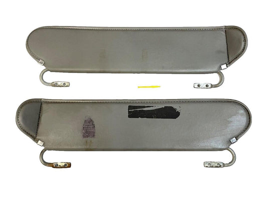 Jeep YJ sun Visor grey left right pair factory visors 87-95 Wrangler gray!