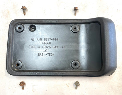 Jeep TJ license plate bracket holder OEM Rear Mount fits 97-06 Wrangler