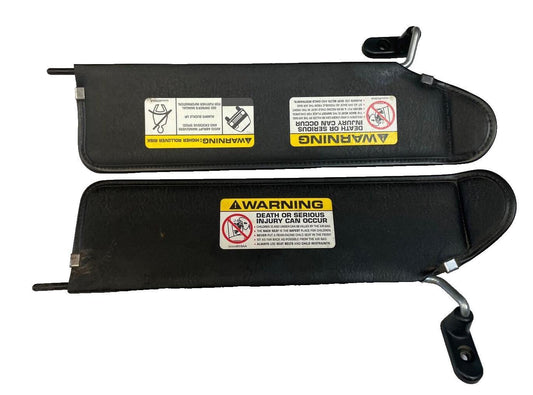 Jeep LJ TJ Wrangler  sun visors left right pair Agate dark grey fits 03-06