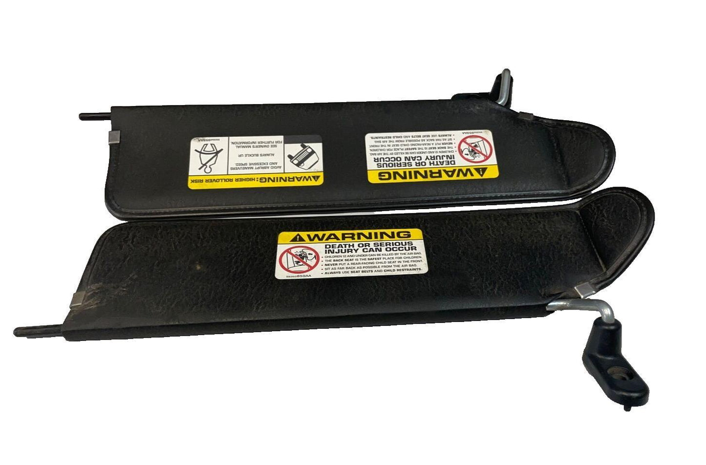 Jeep LJ TJ Wrangler  sun visors left right pair Agate dark grey fits 03-06