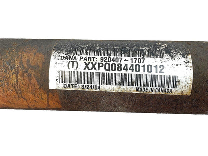 JEEP TJ WRANGLER REAR DRIVESHAFT 20 3/4" 920407-1707 drive shaft 6 speed manual