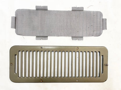 Jeep YJ 8 Hole cowl vent with screen 87-95 Wrangler silver FREE SHIP