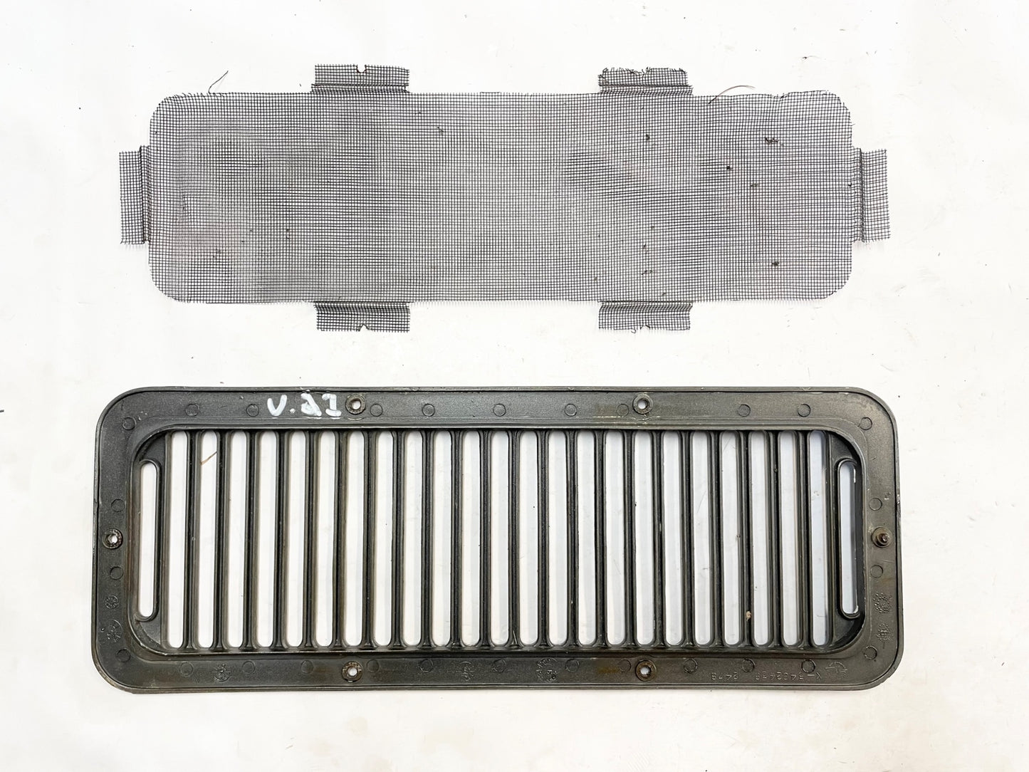 Jeep YJ 8 Hole cowl vent with screen 87-95 Wrangler silver FREE SHIP