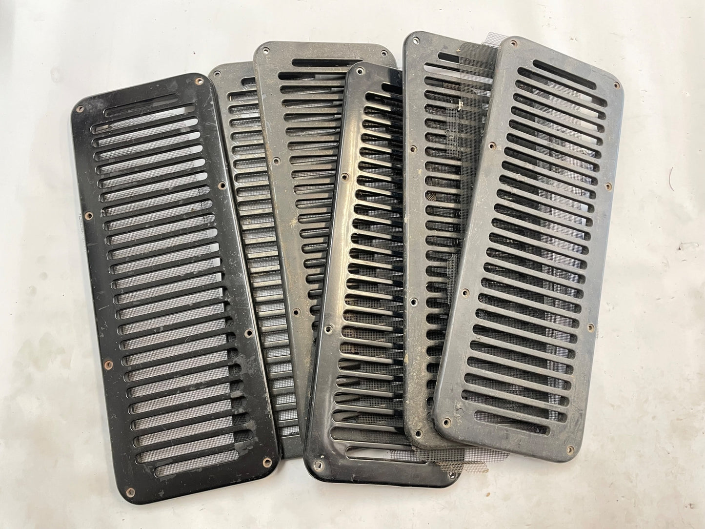Jeep 8 Hole cowl vents w/ screen 87-95 YJ Wrangler black FREE SHIPPING