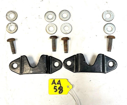 Jeep YJ rear seat fender well brackets with bolts Wrangler 87-95 Back