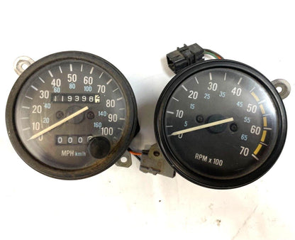 Jeep YJ Wrangler Speedometer Tachometer Gauge 119k Fit 87-91 Gauges 6 cyl tach!