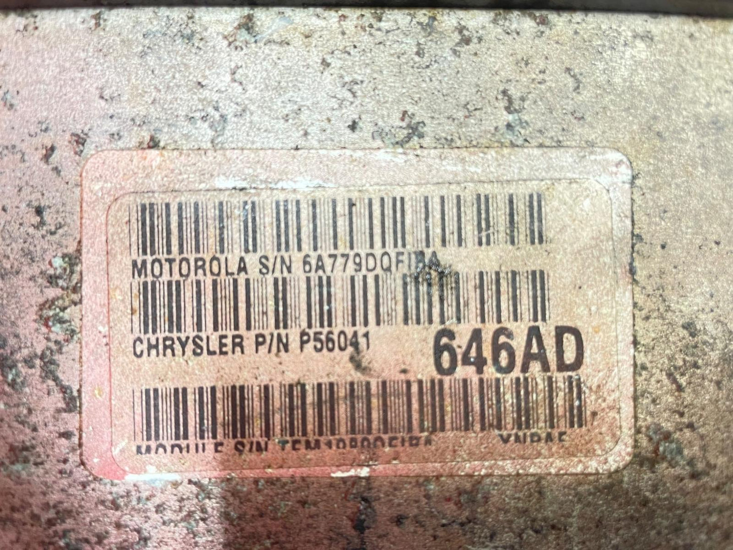 2000 Jeep Wrangler TJ 2.5 4 cyl manual Engine Computer ECU PCM ECM 56041646AD