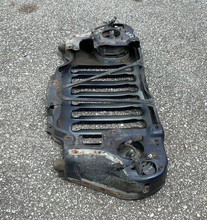 Faros delanteros de parrilla Jeep Wrangler TJ Cableado de parrilla Patriot azul 98-06 