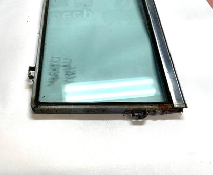 Ventana de ventilación de la puerta trasera del lado del conductor del Jeep Grand Wagoneer Vidrio lado izquierdo 76-91 AMC 