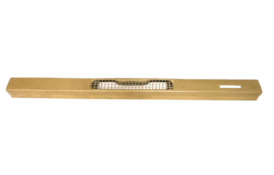 Embellecedor de cubierta superior del tablero del Jeep TJ Wrangler, bisel para ventilación del descongelador del parabrisas, color bronce silla de montar 