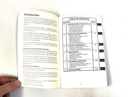 Dodge Dakota Owners Manual Guide for 1988 Factory FREE SHIPPING