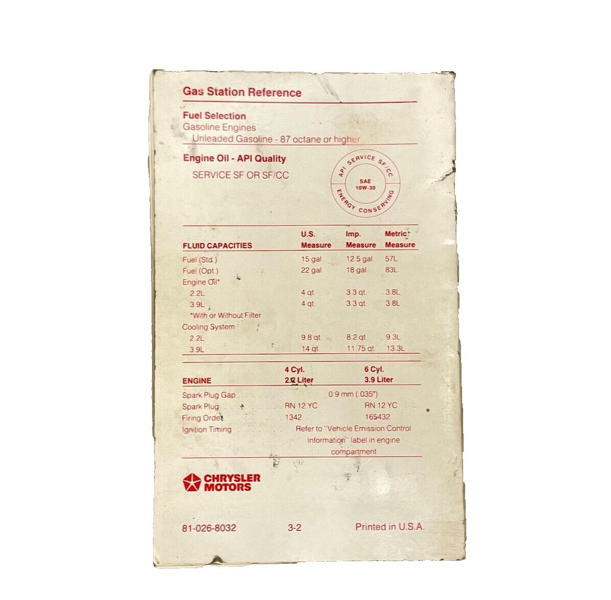 Dodge Dakota Owners Manual Guide for 1988 Factory FREE SHIPPING