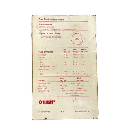 Dodge Dakota Owners Manual Guide for 1988 Factory FREE SHIPPING