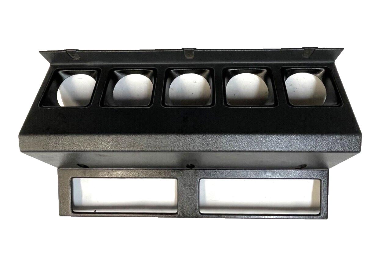 Jeep YJ Wrangler dash trim dark grey center cluster plastic bezel 87-95  radio