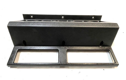 Jeep YJ Wrangler dash trim dark grey center cluster plastic bezel 87-95  radio