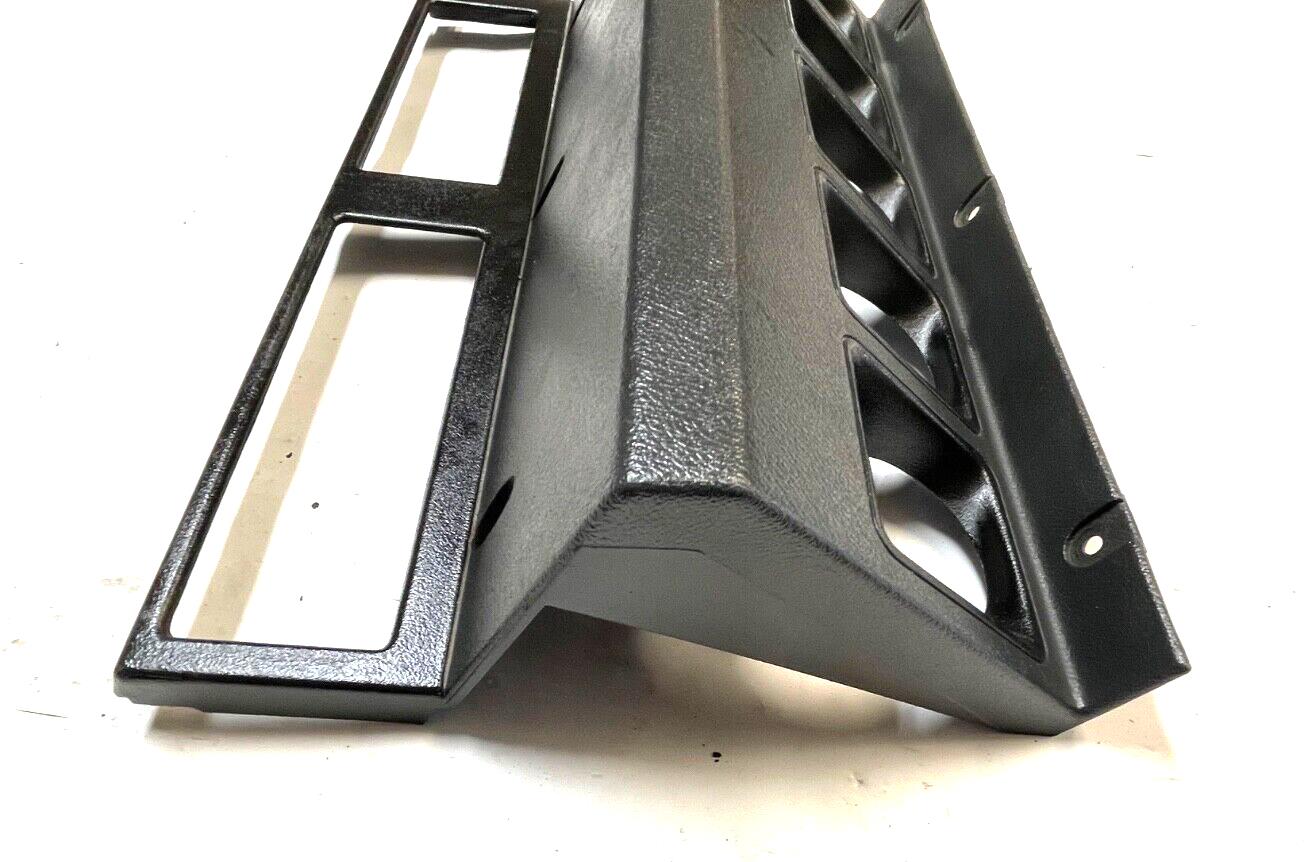 Jeep YJ Wrangler dash trim dark grey center cluster plastic bezel 87-95  radio