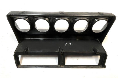 Jeep YJ Wrangler dash trim dark grey center cluster plastic bezel 87-95  radio