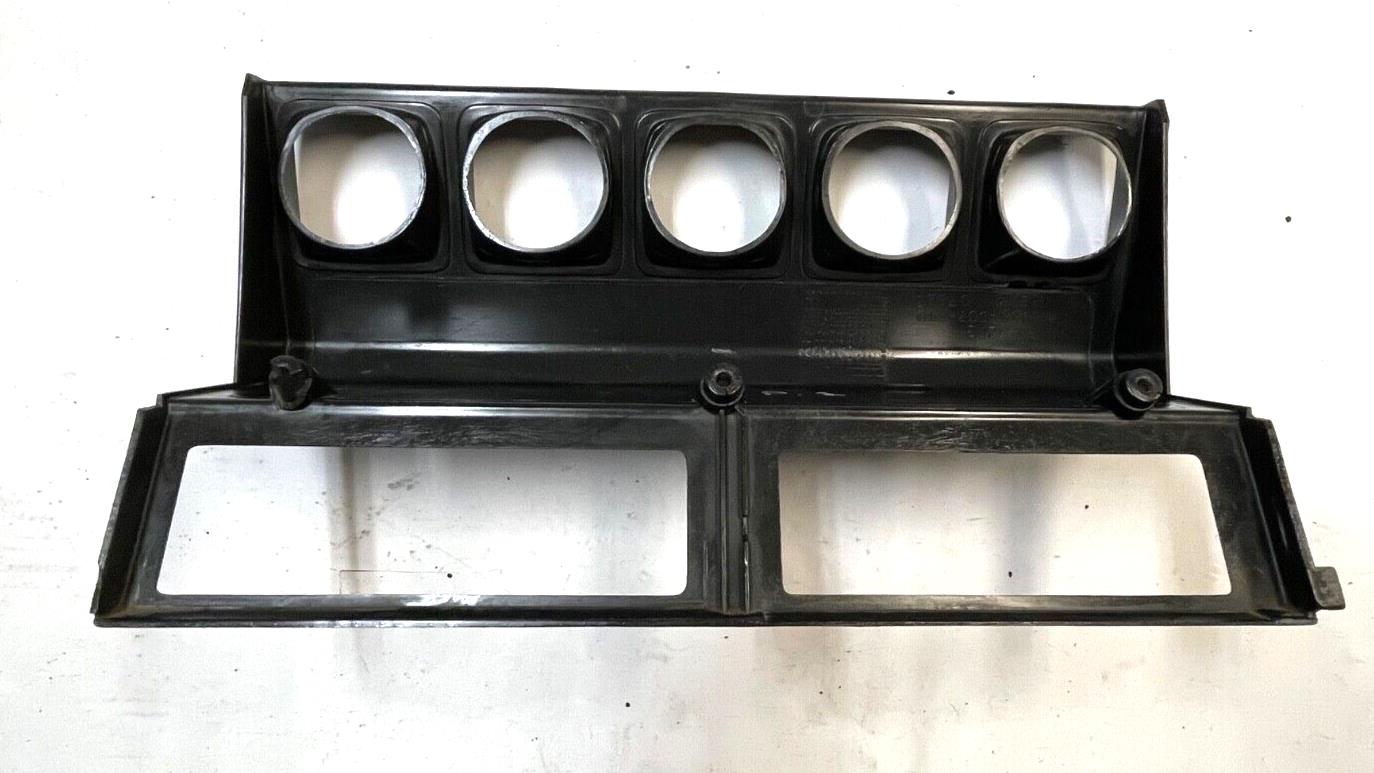 Jeep YJ Wrangler dash trim dark grey center cluster plastic bezel 87-95  radio