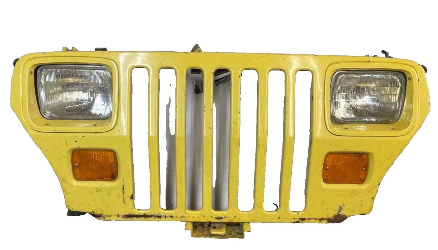 Jeep YJ Wrangler grill yellow grille square Head lights signals 87-95 FREE SHIP