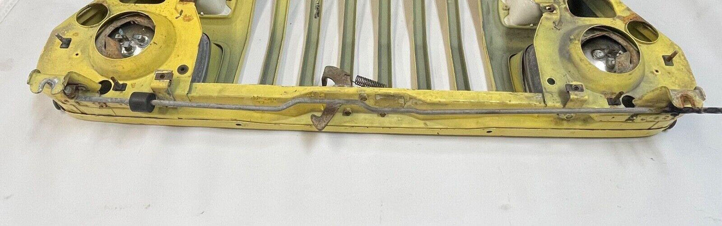 Jeep YJ Wrangler grill yellow grille square Head lights signals 87-95 FREE SHIP